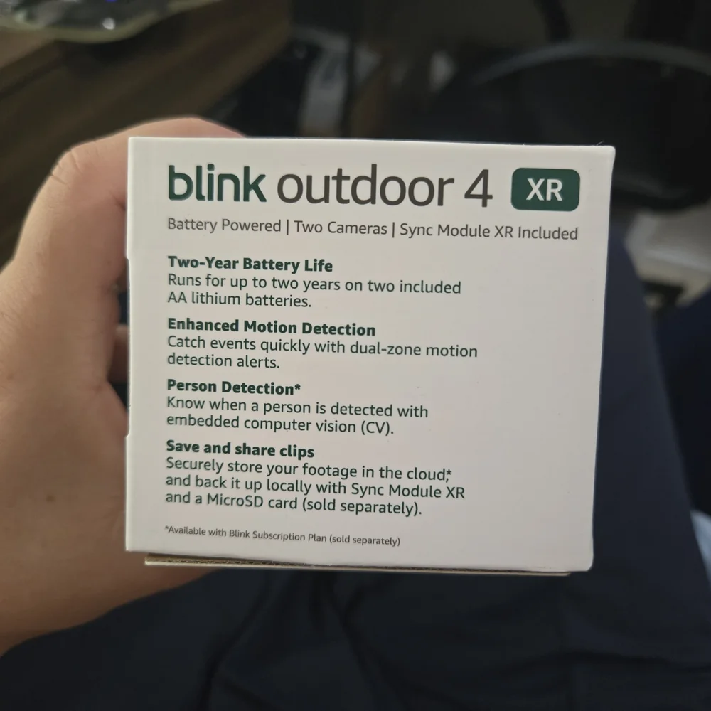 Amazon Blink Outdoor 4 XR Camera Set - Black and White